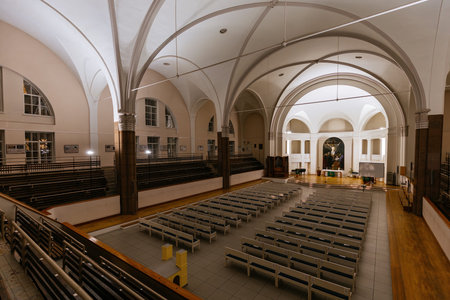 Interior of Lutheran Church of Saints Peter and Paul in Saint-Petersburg, Russia, Jan 11, 2025.