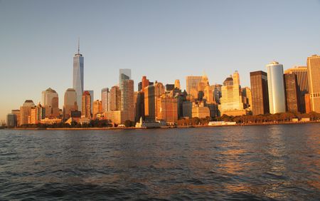 Amazing view of Manhattan New York skylineの写真素材