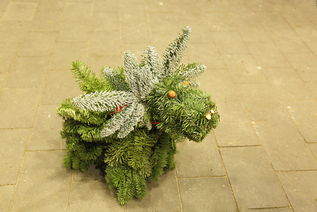 Traditional Swedish handmade decoration for Christmas holiday. Deer.の写真素材