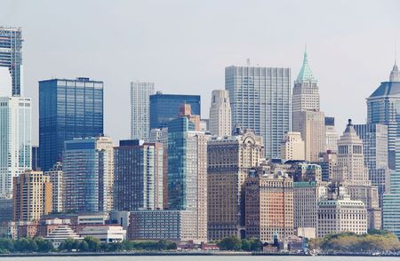 Amazing view of Manhattan New York skylineの写真素材