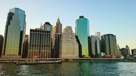 Amazing view of Manhattan New York skyline. USAの写真素材