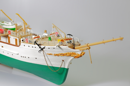 Handmade model of Danmark. Beautiful Handmade model of Danmark isolated on white background.の写真素材