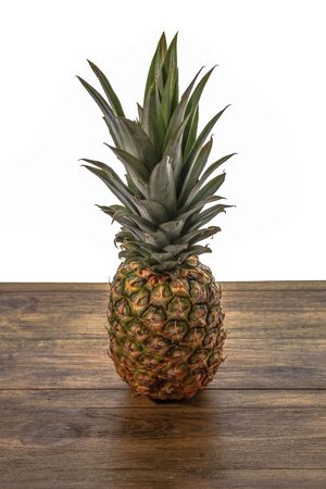 Ananas fruit isolated close up view. Fresh fruits backgrounds. Healthy eating. Healthy food. Organic food.の写真素材