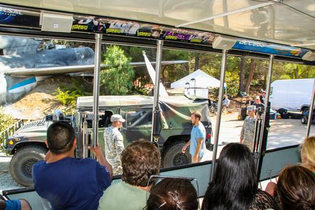 View during one stop tour of Universal Studios. USA. Los Angeles. 09.12.2012.のeditorial素材