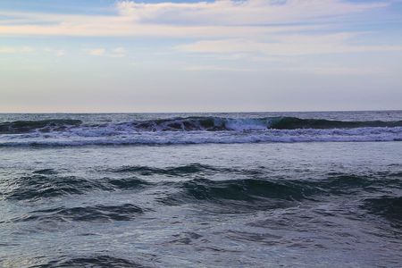 Beautifil Pacific Ocean view on sky background. Nice nature backgrounds.の写真素材