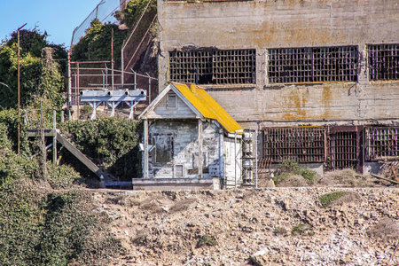 San Francisco. View on Prison Alcatraz. Maximum high security federal prison. USA.のeditorial素材