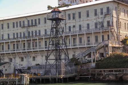 San Francisco. View on Prison Alcatraz. Maximum high security federal prison. USA.のeditorial素材