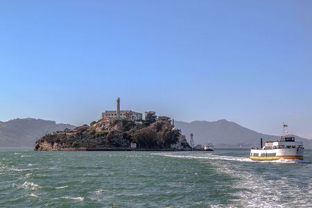 San Francisco. View on Prison Alcatraz. Maximum high security federal prison. USA.のeditorial素材
