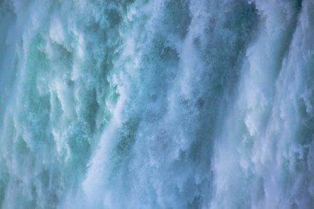 Niagara falls Horseshoe. Ontario. Canada. Beautiful waterfall background.