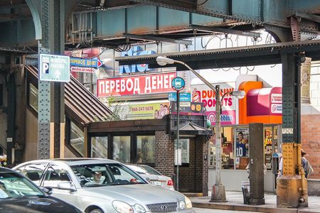 Brighton Beach. Beautiful backgrounds. USA. New York.のeditorial素材