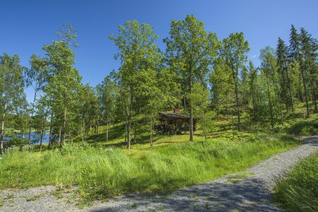 Beautiful blue sky background. Gorgeous natural landscape backgrounds.の写真素材