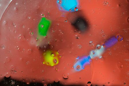 Red, white, orange, blue, yellow colorful abstract design, texture. Beautiful backgrounds.の写真素材