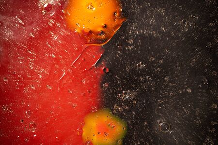 Dark brown, orange, yellow, red colorful abstract design, texture. Beautiful backgrounds.の写真素材