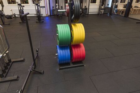 Beautiful view of well equipped fitness center. Healthy lifestyle concept. Enkoping. Sweden 02/10/2019のeditorial素材