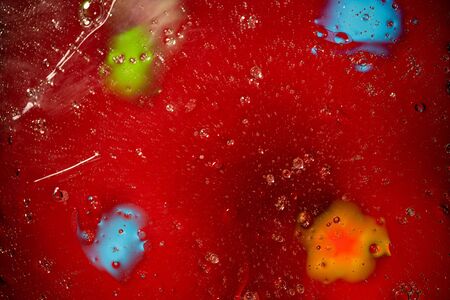 Orange, blue, yellow, red colorful abstract design, texture. Beautiful backgrounds.の写真素材