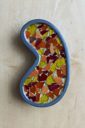 Close up view of colorful furniture handle. Furniture concept.の写真素材