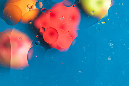 Beautiful view of blue, red, colorful abstract design, texture. Beautiful backgrounds.