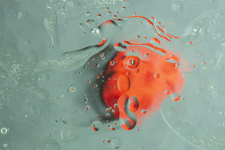 View of turquoise, orange colorful abstract design, texture. Beautiful backgrounds.の写真素材