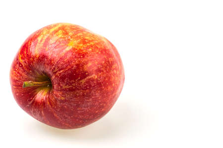 Close up view of red apple isolated on white background. Beautiful background.の写真素材