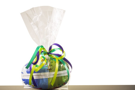 Close up of a traditional festive Easter egg. Easter holidays concept background. Sweden.