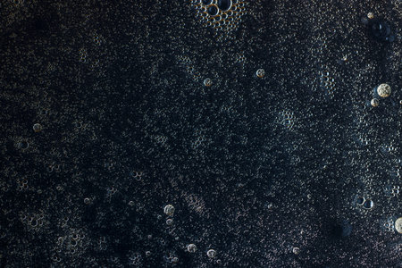 Beautiful view of water with black texture of abstract design.
