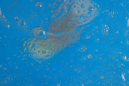 Beautiful view of water with blue texture of abstract design.