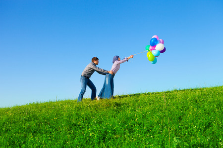 Couple In The Parkの写真素材