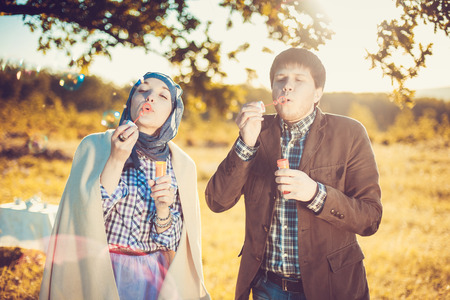 Couple enjoying the dayの写真素材