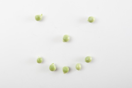 Fresh green peaの写真素材