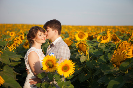Newlyweds on Wedding Day. Bride and Groom.の写真素材