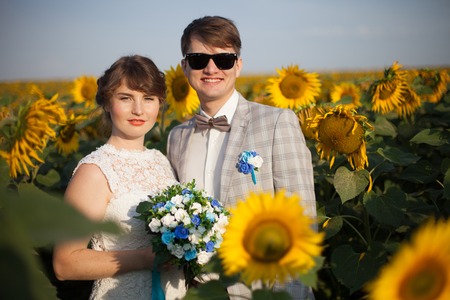 Newlyweds on Wedding Day. Bride and Groom.の写真素材
