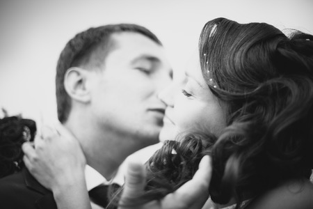 Husband and Wife on Wedding Dayの写真素材