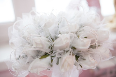 White Roses with Copy Spaceの写真素材
