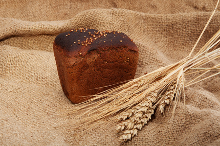 close up of brown breadの写真素材