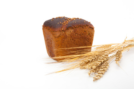 Bread and wheat staplesの写真素材