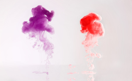 Abstract pattern background with abstract colours ink in waterの写真素材