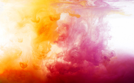 Abstract pattern background with abstract colours ink in waterの写真素材