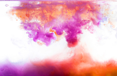 Abstract pattern background with abstract colours ink in waterの写真素材
