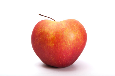 Isolated tasty red apple on a white background. appleの写真素材