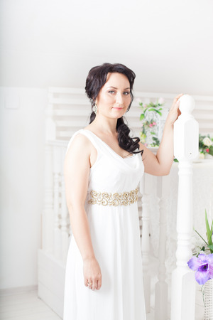 Beautiful bride in Wedding Dayの写真素材