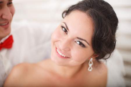 A beautiful young brideの写真素材