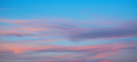 Sunset and sunrise blue and purple color sky background. Nature background.の写真素材