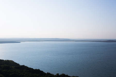 Beautiful textured sky with clouds at sunsetの写真素材