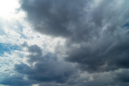 A beautiful textured sky with clouds. Nature