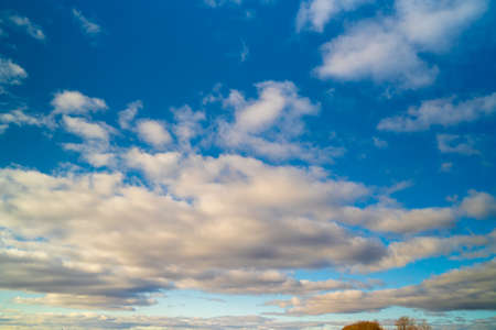 A beautiful textured sky with clouds. Natureの写真素材
