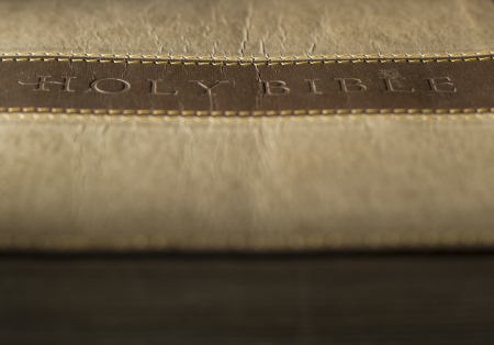 Front cover of a closed Bibleの写真素材