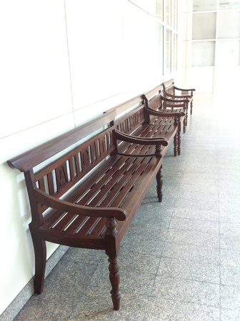 Vintage chairs in a white roomの素材