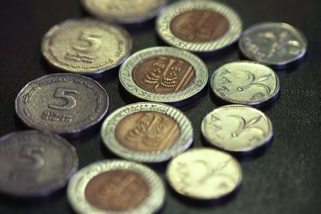 shekels israel currencyの写真素材