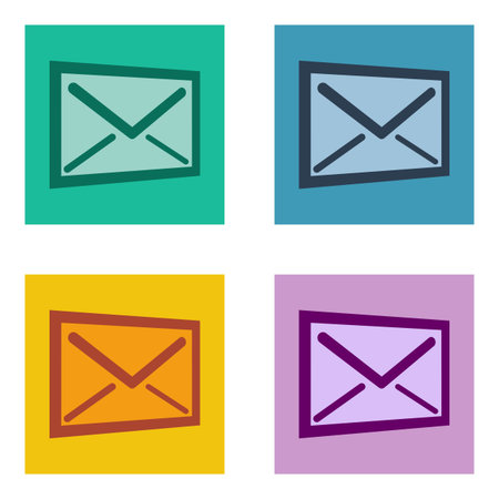 flat design icons - mail