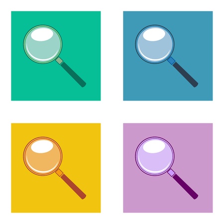 flat design icons - SEARCHの写真素材